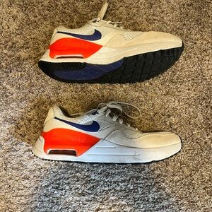 Nike Air Max with Cream and Red Accents